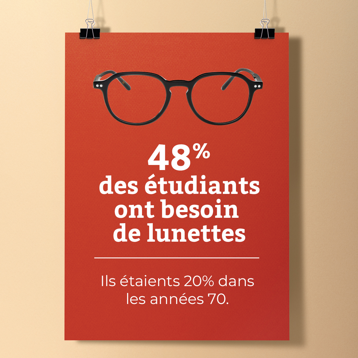 Les #étudiants n'ont pas tous la chance d'en porter... On s'engage à changer cela ! #100%Remboursé #santé