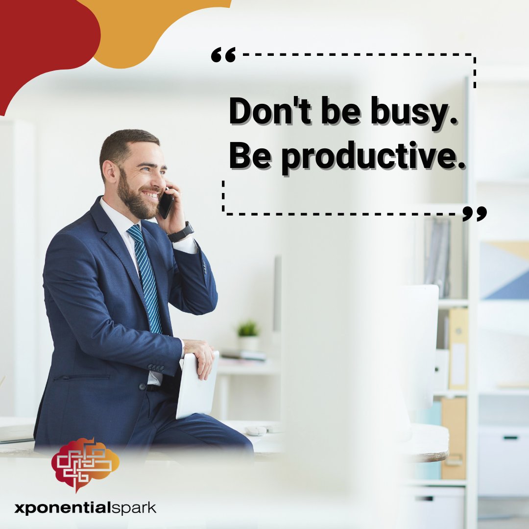 Being productive is about maintaining a steady, average speed on a few things, not maximum speed on everything. ✌️ #xponentialspark #startup #consulting #corporates #strategy #consultancy #openbankig #SMEs #banking #payments #technology #finance #businessgrowth #productivity