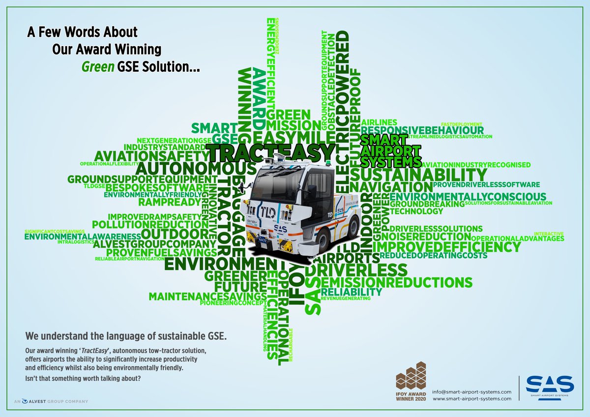 <a href="/SAS_GSE/">Smart Airport Systems</a> - Fluent in the language of environmental GSE.
smart-airport-systems.com/solutions/trac…
#TractEasy #SmartAviation #GreenGSE