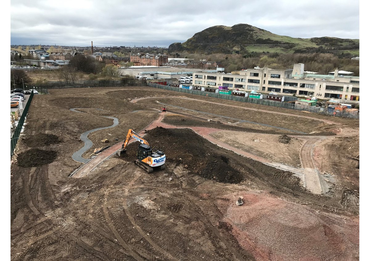 WALandscape's tweet photo. Checking out progress on site at the new Castlebrae Community Campus against our 3D model - looking good!! https://t.co/Lhf6pTowLC