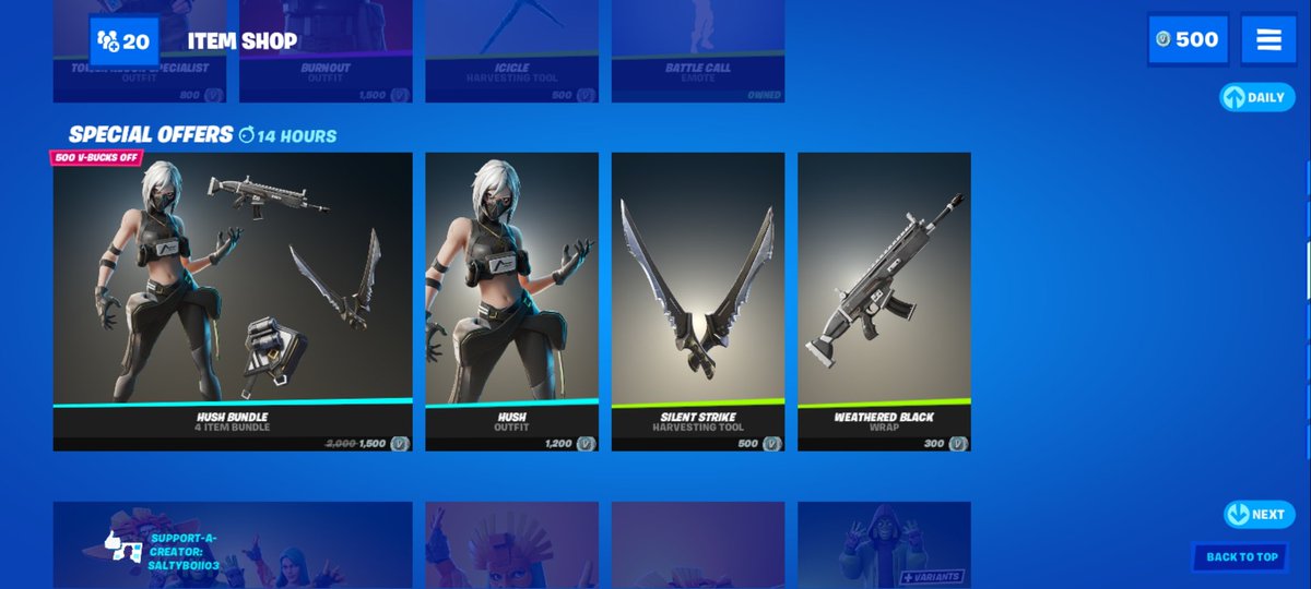 SaltyBoii03's tweet photo. Item shop for April 9th, 2021.
Poki is back after 440 days! And we also got the new Anime bundle, officially known as the Cyber Infiltration pack!
#fortnite #fortniteitemshop #itemshopdaily #fortniteseason6 #fortniteprimal #pokimane #pokiemote #anime #fortniteiconseries #gaming https://t.co/FesGWEVV3L