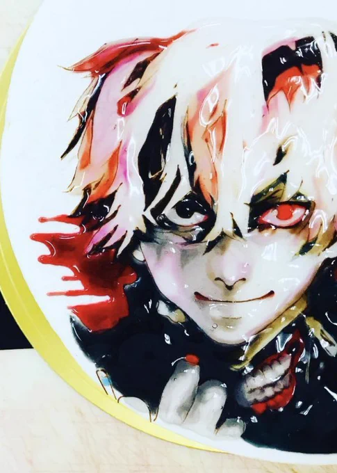 せっかちな私が集中に集中を重ねて本気で描いたチョコペンの絵はこちら。

数時間かかったわ。

そしてもう二度と描きたくない。 