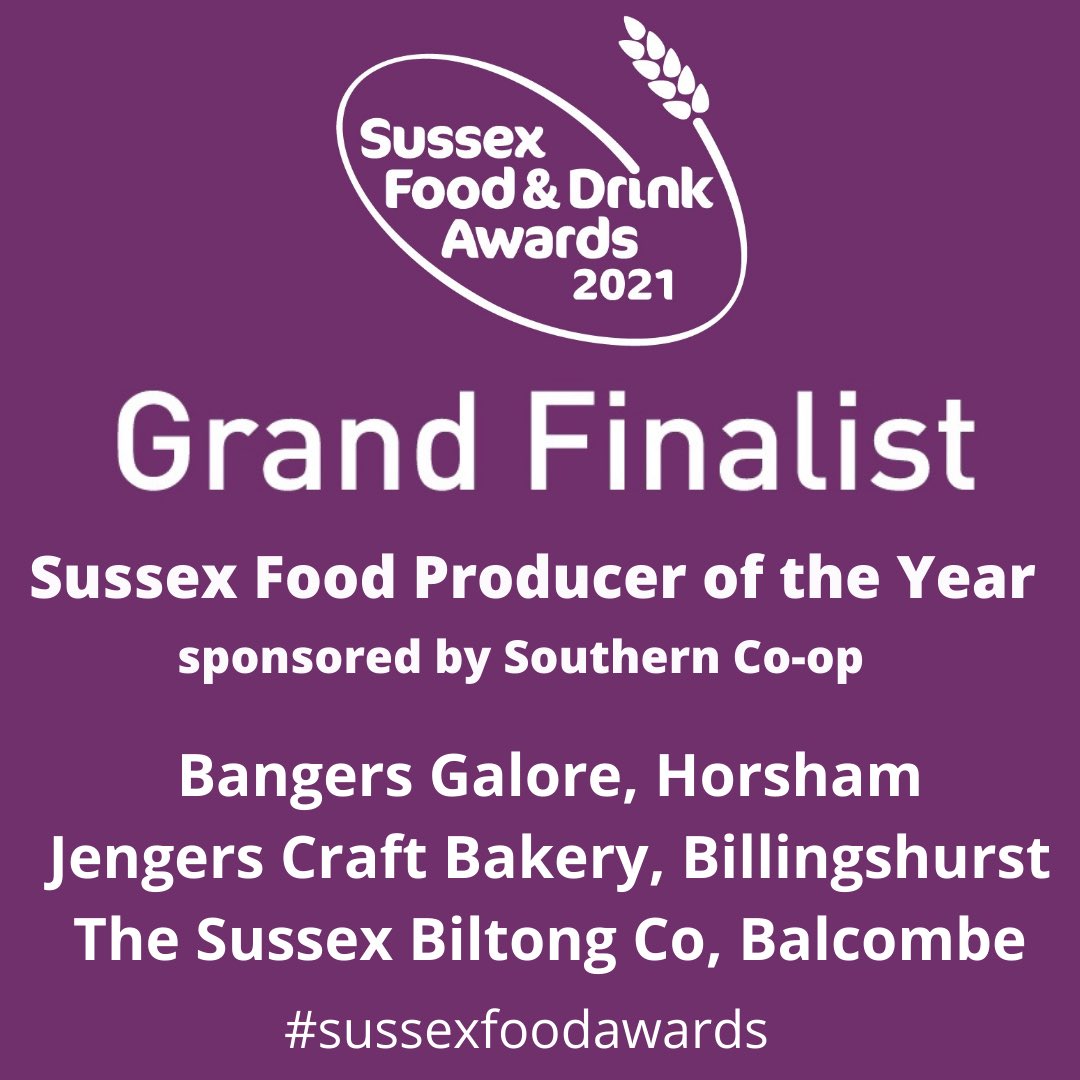 Let’s hear it for our fantastic Grand Finalists for Sussex Food Producer of the Year 2021 - sponsored by <a href="/TheSouthernCoop/">Southern Co-op</a> Join us in building up a buzz for Sussex food &amp; drink businesses and support local! Winners reveal 28 April https:sussexfoodawards.biz #sussexfoodawards