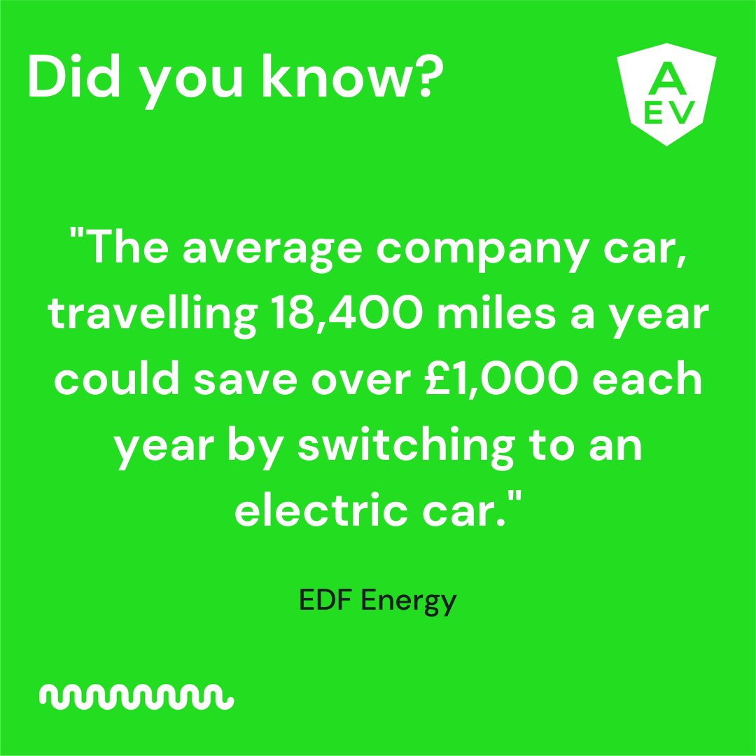 Did you know switching to EV can save you money?

According to <a href="/edfenergy/">EDF 🇬🇧</a>, "the average company car travelling 18,400 miles a year could save over £1,000 each year for the company by switching to an electric vehicle."

bit.ly/3pGgMol