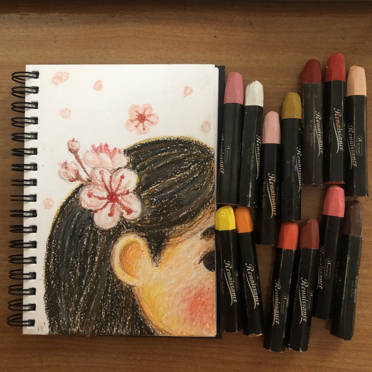 recordyoursmile's tweet photo. 👧🏻🌸 #sakura #sakurablossom #sakurablossomart 
.
.

#oilpastel #art #artoftheday #artwork #illustration #illustrationartists #sketch #sketchbook #drawings #smiley #smile ,,#บันทึกคุณรอยยิ้ม ☺️ https://t.co/fimHvXkUio