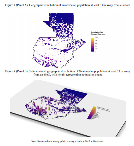 DaveEvansPhD's tweet photo. With a new tool for mapping schools against population, @DanRodSeg and @brhkim identify how "350 optimally placed schools" in Guatemala would have had the same impact on reducing education deserts as 7,000 schools that were actually built. https://t.co/Ch8Qkgvivr https://t.co/TCqCHtXZYC