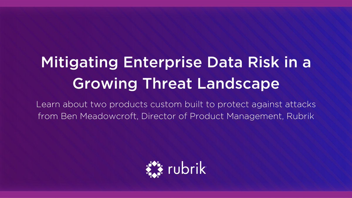 rubrikInc's tweet photo. Rubrik Radar and Rubrik Sonar deliver a 1-2 punch against ransomware attacks π₯ Learn more about how these two products mitigate data risk by clicking the link below: https://t.co/H6NiU0K6RI #SecurityForward https://t.co/H7mstLFUDY