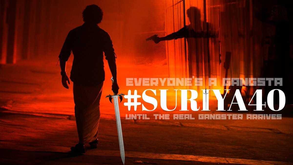 Everyone's a gangsta until the real gangster arrives 

#Suriya40 #Suriya40BySunPictures @Suriya_offl @sunpictures