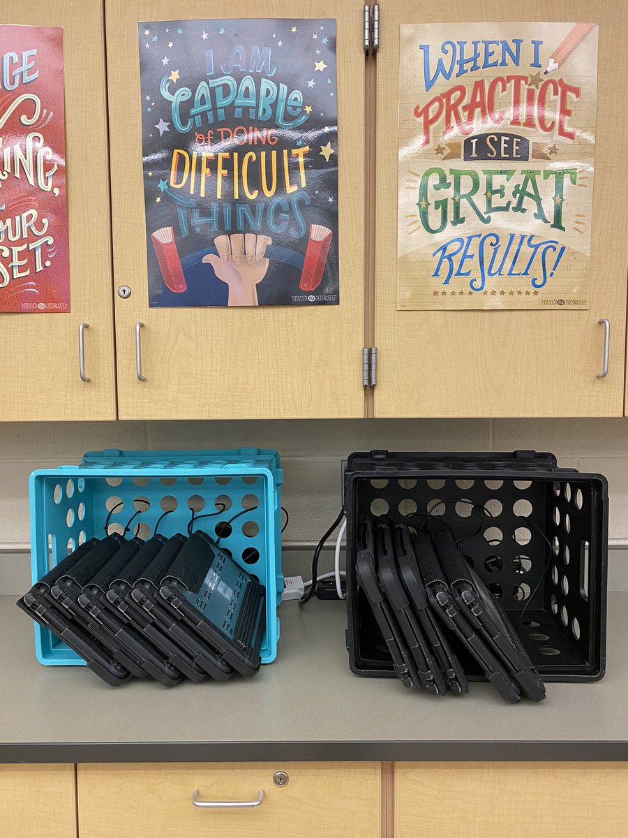 msperryin8th's tweet image. Teacher Hack💡: I couldn’t handle the clutter when I collected Chromebooks for testing, so I used my extra crates to make charging stations. What do you think?