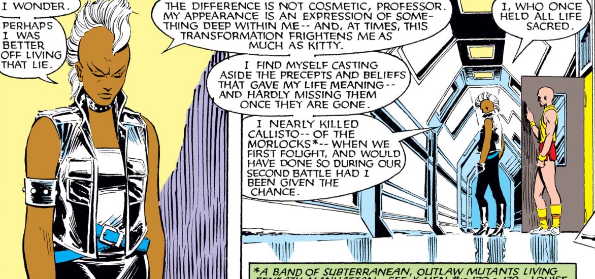 ...despite her best attempts at sincere self-discovery. Kitty's rejection of her new identity- a major component of the story- surely hasn't helped the cause, either.Ororo is genuinely concerned that something is wrong with her, and it seems like no matter how strong Charles...