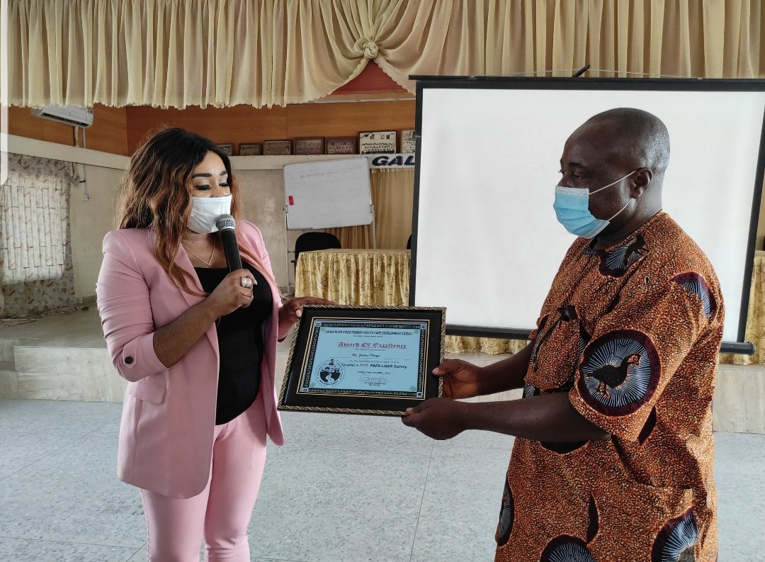 DigitalisedCRS's tweet photo. WHO SCai @ChisomEmeka2  debriefing the state team, state program managers, LGA Directors and relevant partners, the outcome of Q4 2020 RI_RMNCAH+N PAPA LQAS in Cross River State. 
The HCH @CRSMOH  @edu_betta commends HCWs and calls for more efforts towards #HealthForAll #UHC30 https://t.co/RyS6n318BS