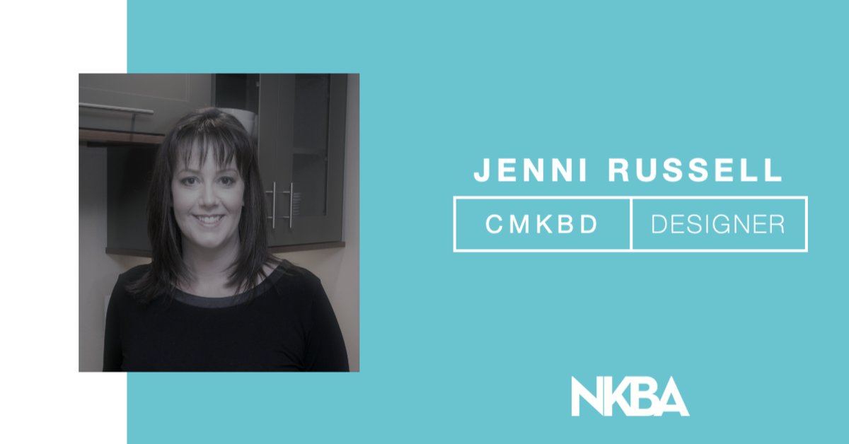 thenkba's tweet photo. Congratulations to Jenni Russell on earning her CMKBD! She's worked in the K+B industry since 2002 in both remodeling and new construction design. Find out about certification at https://t.co/sDvRQ1dMww, and learn more about Jenni here: https://t.co/O0FP5gaqA6 #NKBACertified https://t.co/sSuZklRnDt