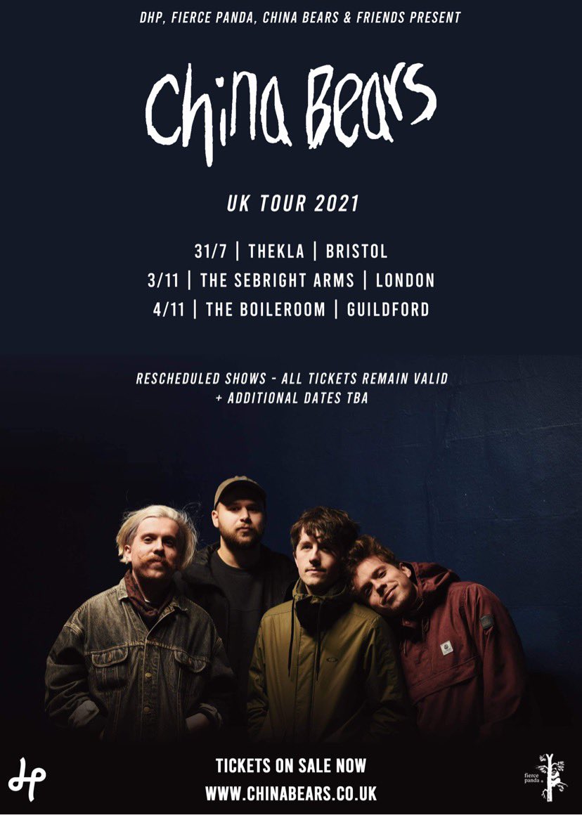 🤠 BRISTOL // THEKLA 🤠

our show at <a href="/theklabristol/">Thekla Bristol</a> with <a href="/KateStapley/">Kate Stapley</a> has now been moved to a full capacity show on Saturday July 31st! 

this is going to be very special show for us and we can’t wait to finally see you all ❤️ 

tickets here: musicglue.com/chinabears/lis…