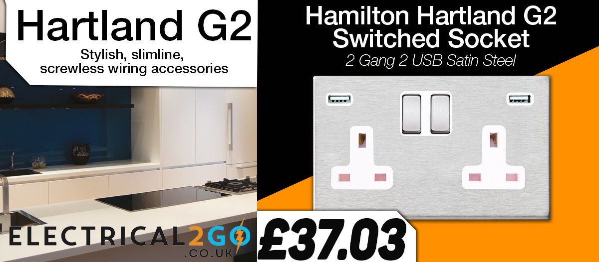 The2GoGroup's tweet image. The Hartland G2 range has proven very popular with our customers and its easy to see why. Shop here: electrical2go.co.uk/hamilton-hartl…

#electrician #socketsandswitches #decorativesocket #sparkslife
