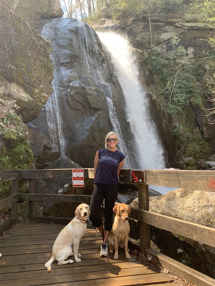 SherryPollex's tweet photo. Had an amazing hike the other day chasing waterfalls with my girls ๐ฅฐ Chemo #3 today ๐ช #getoutside https://t.co/ly9DZktfUN