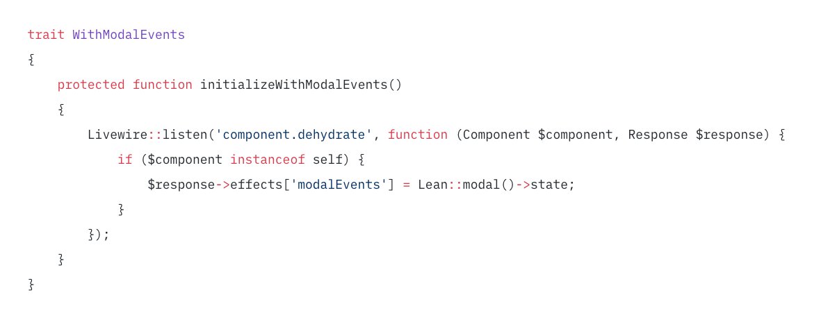  Custom response effectsYou can add custom data to response effects. Those are separate from component data, and act more like events.You can use them when you have some JS code that looks at Livewire responses, and when you want more control than dispatching browser events