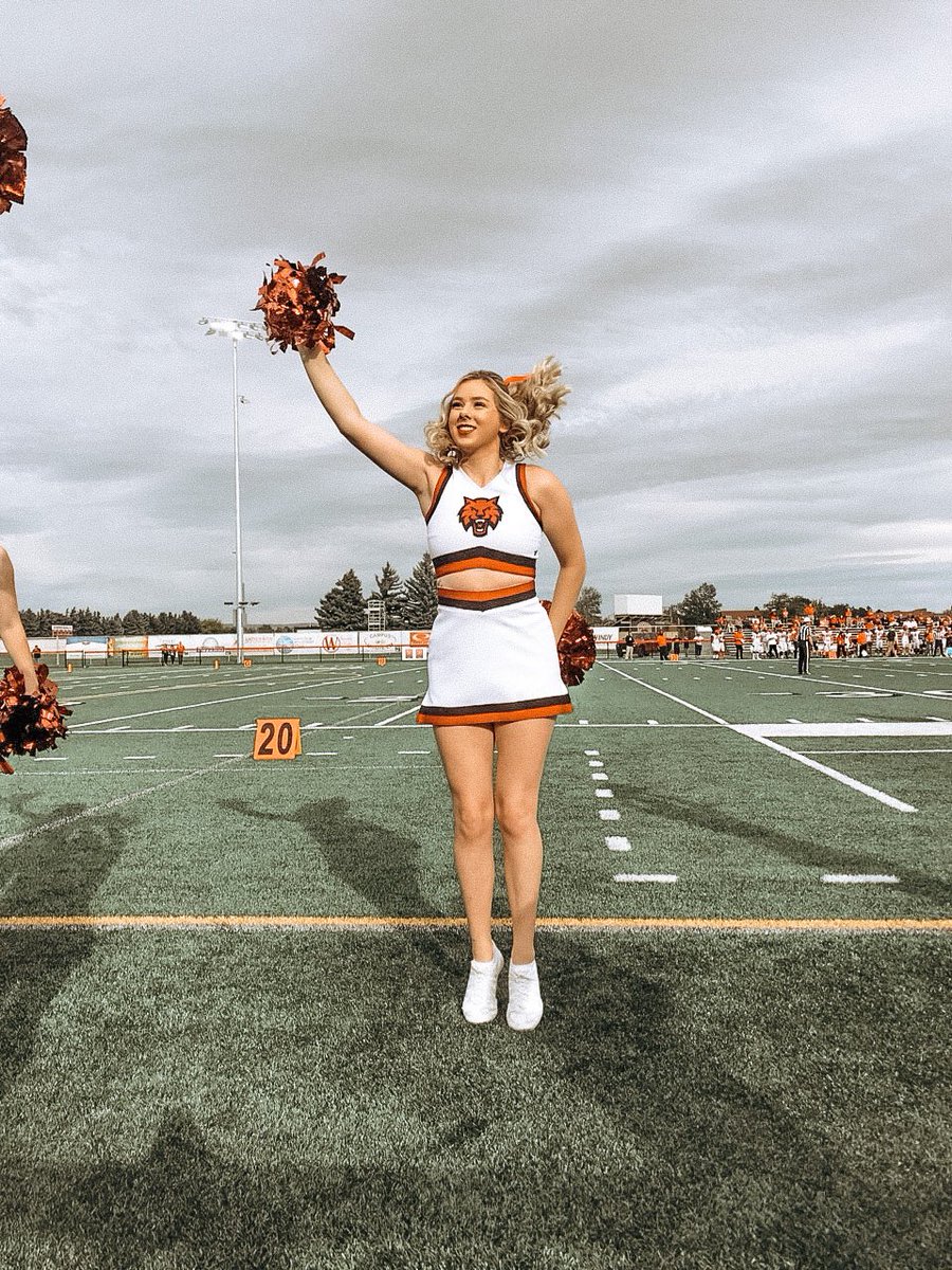 CwuCheerleading's tweet photo. good luck to @CWUFB as they take on Montana tomorrow in Missoula🤍 Wishing we were able to cheer you on from the field, but we’ll be sending our luck from the burg 🏈🐾 go cats❕ https://t.co/Qe1XZqW4sC