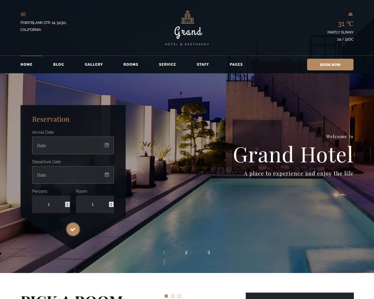 Hotel website Design