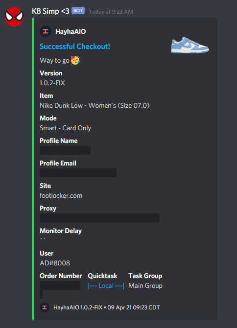 _AD8008's tweet image. Coast dunk restock!
@LicketySpliket @unrustled 

Bot: @HayhaBots 
Proxies: @SmtProxies 
@CSBotters