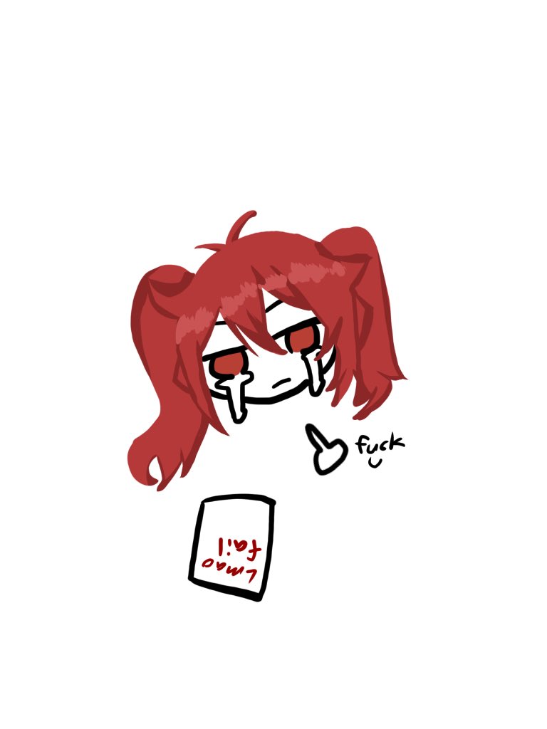 DrawingRp's tweet image. GYAAAAAAAA I FAILED THE TEST BY  ONE

I hate math
So I drew Diluc in pigtails cursing at my exam