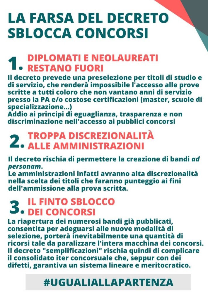 ComitatoPa's tweet photo. Il tema dei precari sta a cuore anche a noi. Il paradosso è che siamo tutti dalla stessa parte. I precari pa vanno stabilizzati con procedure ad hoc e posti riservati. Farli "accedere a uno scritto" dopo anni di servizio è penalizzante anche per loro #ugualiallapartenza https://t.co/o4F0Qr8smA