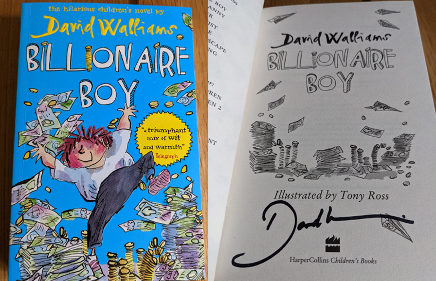 Over on the <a href="/carparkparty/">CAR PARK PANTO 🎄🎅🏻</a> Facebook page they're giving away a SIGNED copy of David Walliams' Billionaire Boy this weekend!
Pop on over and enter - you never know...!
Good luck!
facebook.com/carparkparty