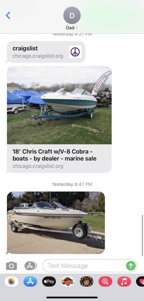 jaidaolvera's tweet photo. Me: *mentions wanting a boat*
My dad: https://t.co/NdwAVK9dQv
