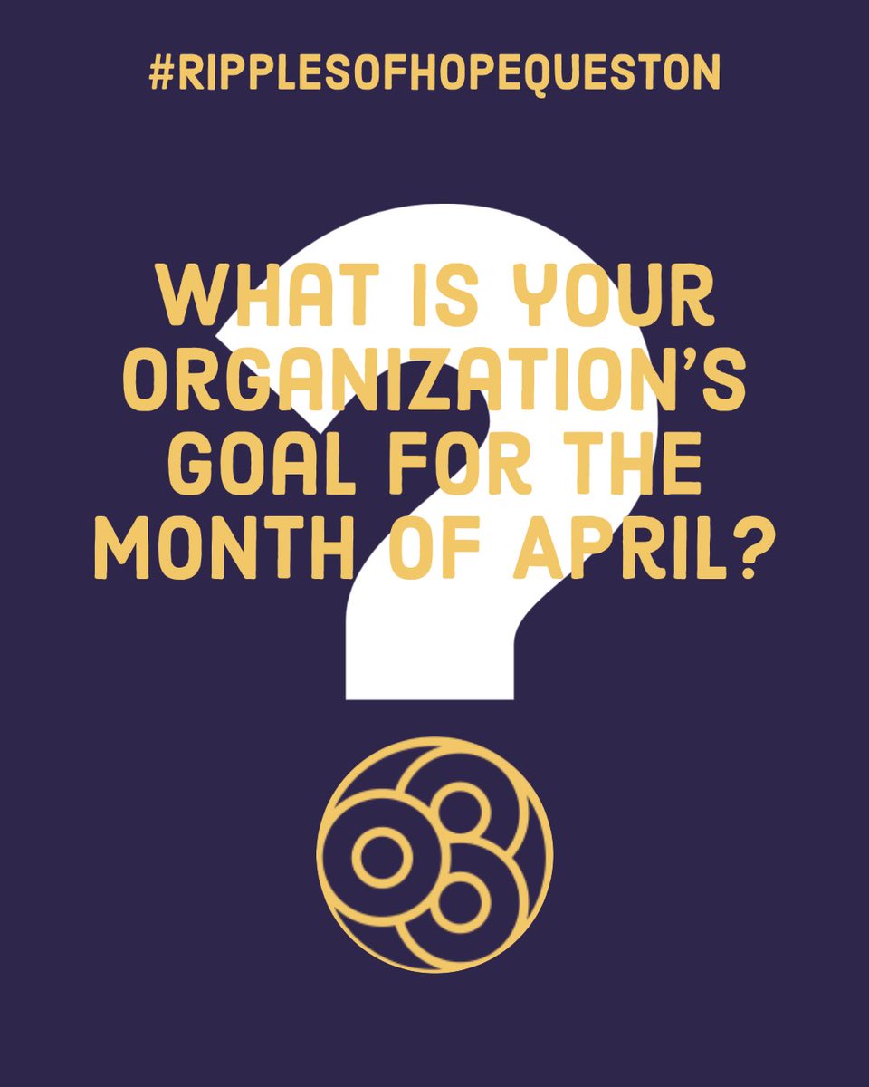 We would love to hear from you! Starting every Friday we are going to ask a question and we would love to hear your answers and insights!! 

#ripplesofhope #rippesofhopequestion  #atlanta #nonprofit #charity #purposedriven #sucesss #lessons  #fridaythoughts  #questions #april