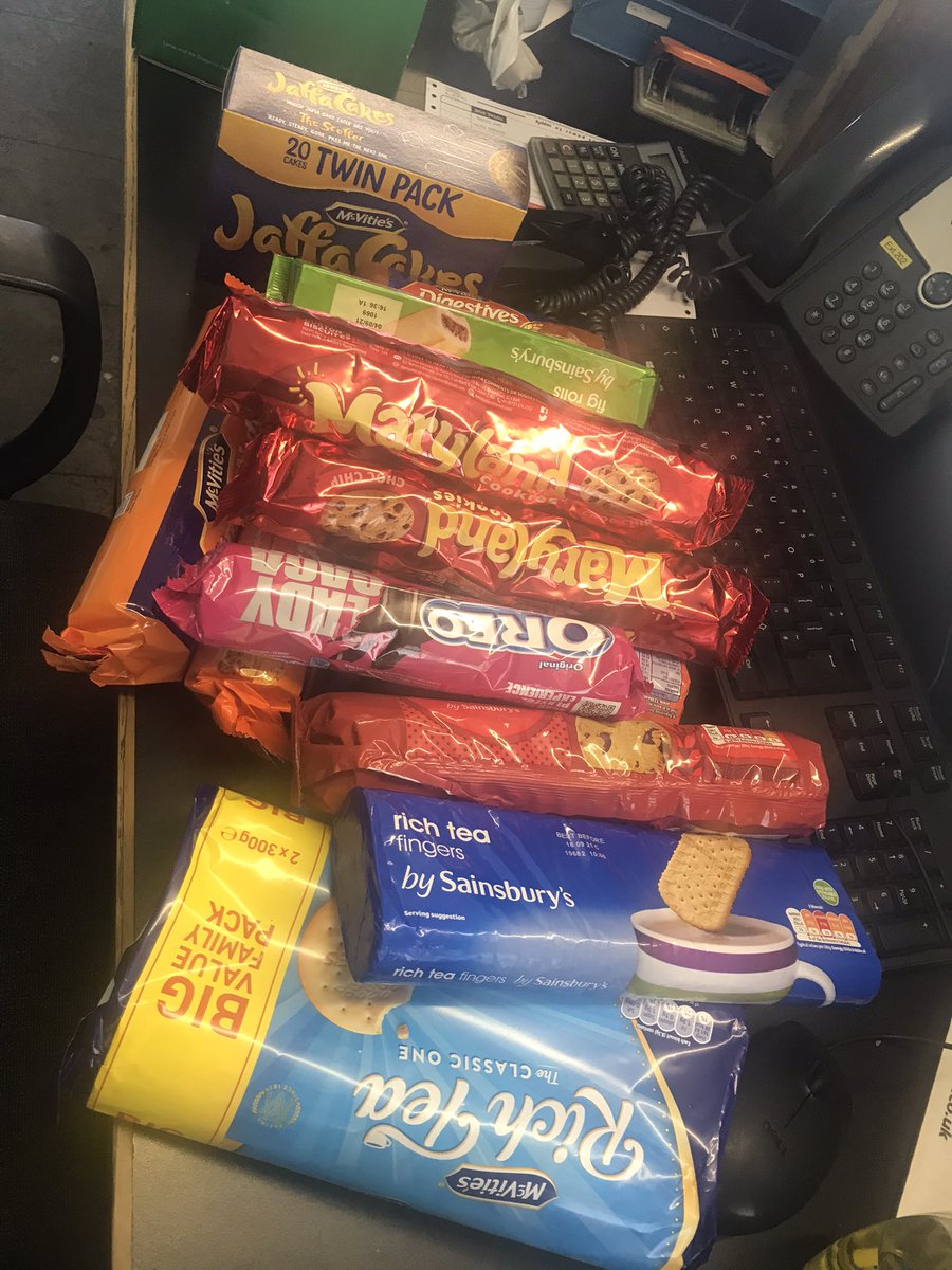 Not a bad way the end the week! What could be better last thing on a Friday afternoon than a lovely customer of ours dropping off all of these yummy biscuits!! Thank you!!! #biscuits #biscuitmonster #whatsyourfavourite #yumyumyum #teabreak #snacks #friday #weekend