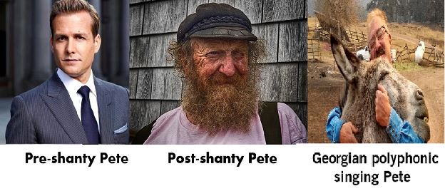  #BREAKING Following my exclusive story last month about "Shanty Pete" - a advertising exec who became hooked on sea shanties during lockdown - I had a call from his wife todayAs feared, Pete discovered  #triomandili & a new addiction set inHis new nickname is "Polyphonic Pete"