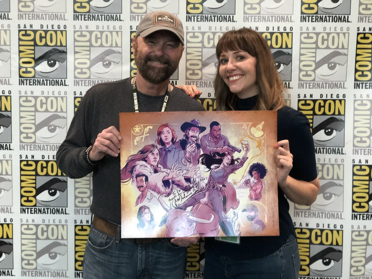 Making comics with  @BeauSmithRanch was a dream come true. He gave me my first break into comics a decade before. I’d been rooting for  #WynonnaEarp   through years of development ups and downs. Now it was finally happening, and I got to be a part of that dream. Thank you, old man.