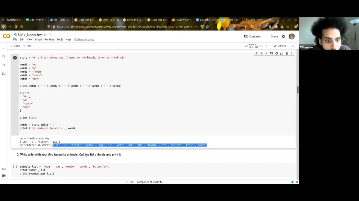 A deep sense of gratitude for all my past teachers emerged in me: I'm experiencing in 1st person what does it mean to prepare the lessons, the homework, be present and available for the students.
While co-teaching at the great @ReDISchool #Python course.