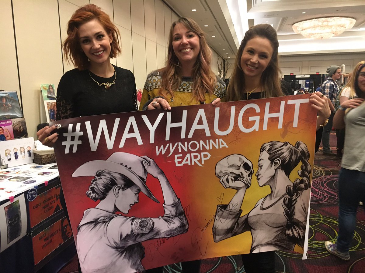The  #WayHaught   prints sold out before the VIP line ended. I sold out of my other prints too and placed an overnight rush order for more. Sold out again on Saturday. Said fuck it and just enjoyed Vegas on Sunday. And oh yeah, I got to meet  @emtothea at last. And  @KatBarrell!!