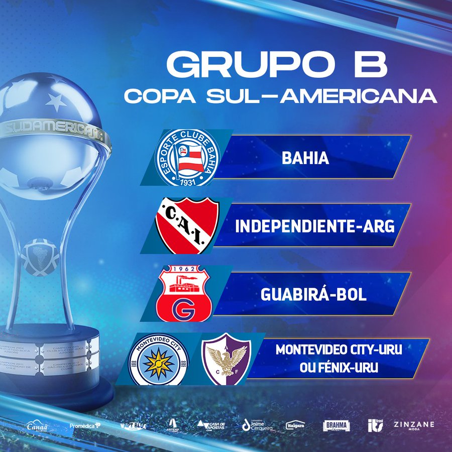 Tabela dos jogos do Bahia na Copa Sul-americana é divulgada