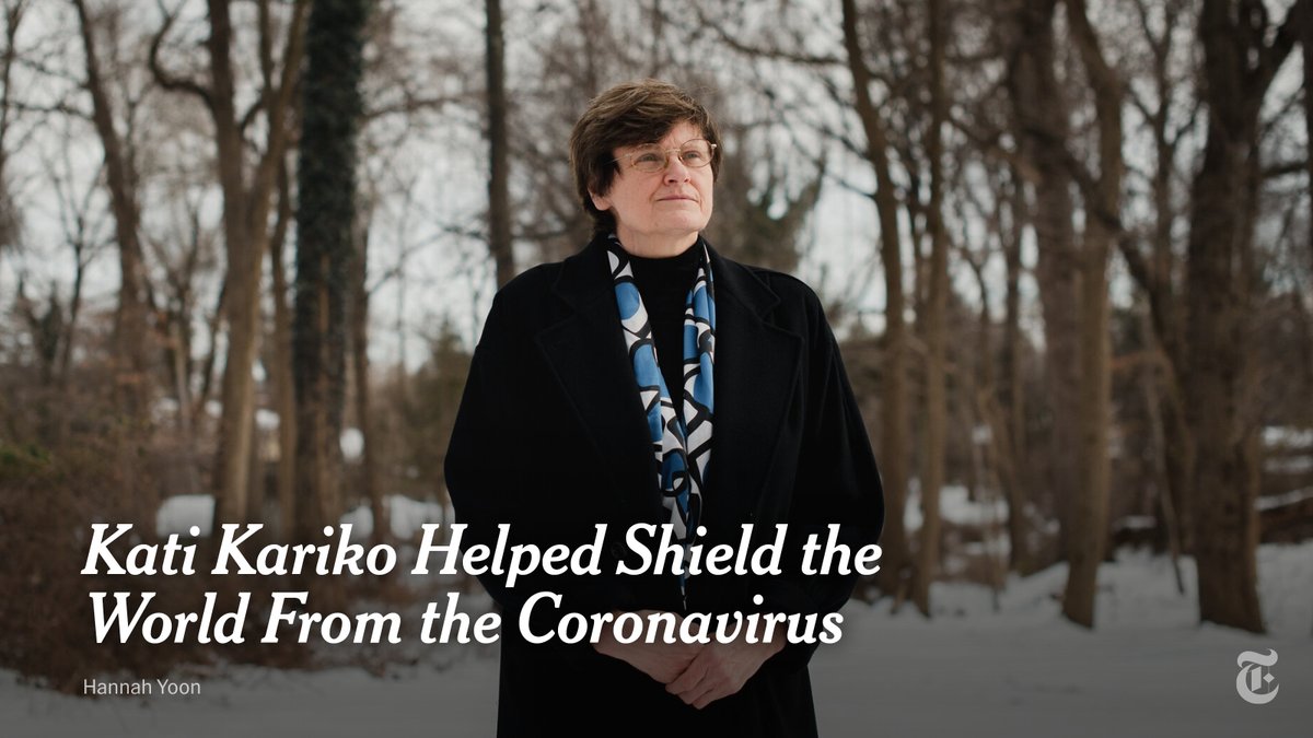 Dr. Katalin Kariko, 66, is known to her colleagues as Kati. She's now also known as one of the heroes of coronavirus vaccine development.

Alongside her collaborator, Dr. Drew Weissman, she laid the groundwork for the Pfizer-BioNTech and Moderna vaccines. nyti.ms/2OxWLDc