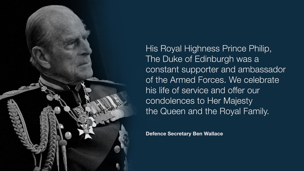 The Secretary of State’s tribute to HRH The Duke of Edinburgh.