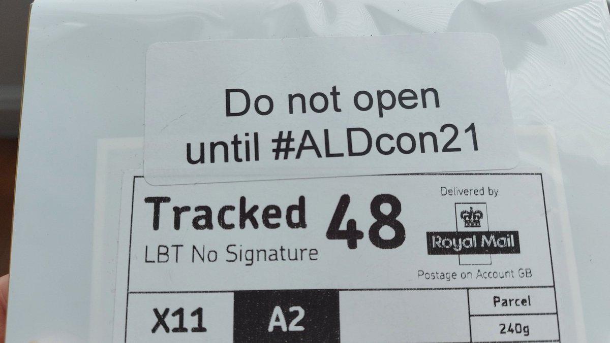 Yay! #ALDcon21 <a href="/aldinhe_LH/">ALDinHE and LearnHigher</a> lockdown conference treat has just 'entered the building' 👍 #eatin #thankyou