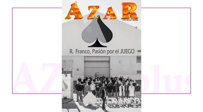 La edición de #Abril de <a href="/RevistaAZAR/">Revista AZAR</a> nº434 tiene como protagonista a <a href="/rfranco_es/">Grupo R. FRANCO</a>; Pasión por el #JUEGO 
azarplus.com/revista-azar-n…