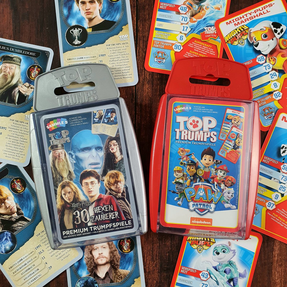 Habt ihr Lust auf ein spannendes Duell an der Seite eurer Lieblingscharaktere? Bei Top Trumps ist das möglich! 🤩
#toptrumps #cardgame #winningmoves #spielen #PawPatrol #HarryPotter