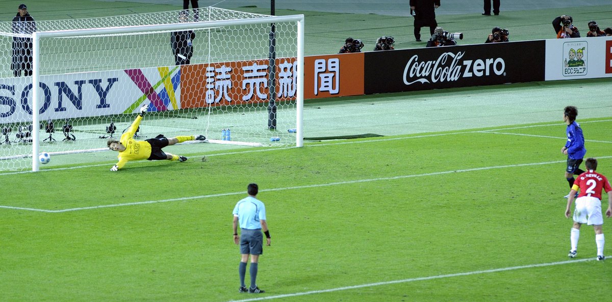 That game saw Endō score a penalty with his famous Korokoro technique. This sees him casually stroll up to the ball before stroking it in along the ground.It clearly works, as despite playing for over two decades, Endō has over 90% conversion rate from the spot in J.League.