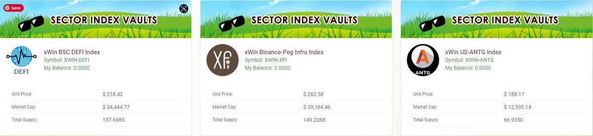 1) In our "Index Vaults" Tab click on the Vault you want to invest in. Right now there are 3 Vaults available:- xWIN BSC DEFI Index (XWIN-DEFI)- xWIN Binance-Peg Infra Index (XWIN-XFI)- xWIN US-ANTG Index (XWIN-ANTG) https://xwin.finance/funds 
