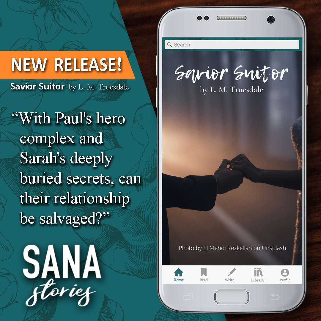 sanainteractive's tweet photo. 📣 #newrelease Read ‘Savior Suitor‘ by @zehirablog in the Sana Stories app! 📲 https://t.co/lWD8XsJTBF

“With Paul's hero complex and Sarah's deeply buried secrets, can their relationship be salvaged?”

How’d you like the book? Let us know!

#sanastories https://t.co/5gLRdCqVtV