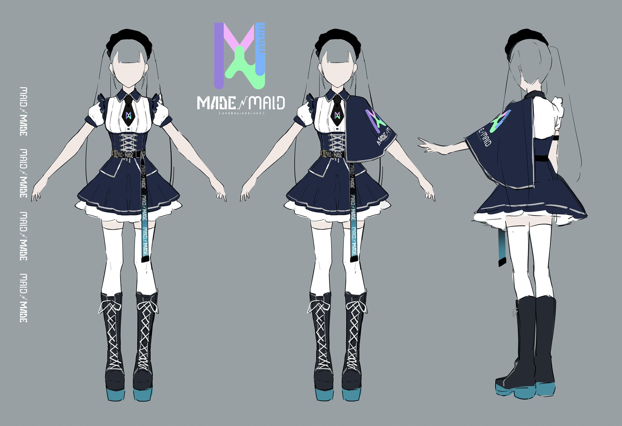 メイドカフェ Maid Made メイドメイド 名古屋大須商店街 制服イメージ公開 Maid Madeの制服はこんな感じになります フォロワー30万人オーバーの某有名イラストレーターさんにデザインしていただきました 実物のお披露目は5月中にできたら