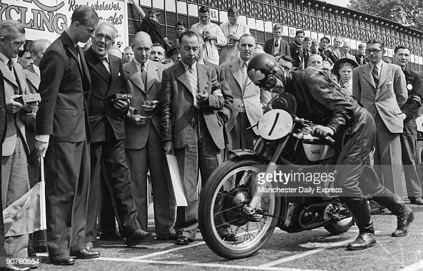RIP Prince Philip. Seen here flagging away the 1949 Senior TT Race. Someone who knows their <a href="/ttracesofficial/">Isle of Man TT Races</a> history better than me will know this, but I am sure he visited the event on more than one occasion.