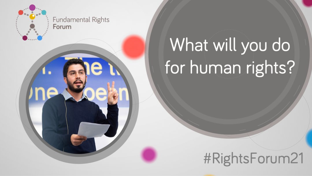 ❓What will you do for #HumanRights in 2021?

Apply to host a session at #RightsForum21 and start making a difference!

Get inspired by previous Forum participants &amp; submit your proposal NOW.
👉fundamentalrightsforum.eu/news/posts/the…