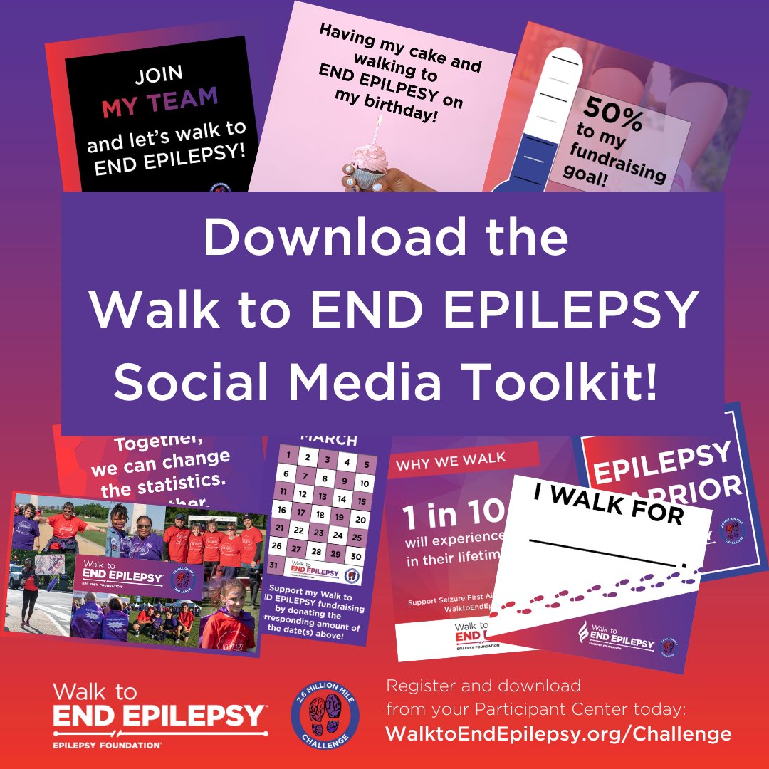EpilepsyFdn's tweet photo. Let's get social: Check out the resource section of your Participant Center to find posts &amp; graphics you can use to help you reach your goals for this year's #WalktoENDEPILEPSY! To login and navigate your Participant Center, use this guide: https://t.co/7kejkgc0Zo https://t.co/6j0ECM88ry