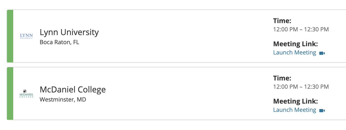 McLeanSchoolCC's tweet image. Last but not least! Excited to welcome @LynnAdmission &amp;amp; @Go2McDaniel for our final two virtual rep visits of the spring season!

Mustangs, @Zoom links can be found in your email &amp;amp; on @ScoirInc! #McLeanSchool #RepVisits