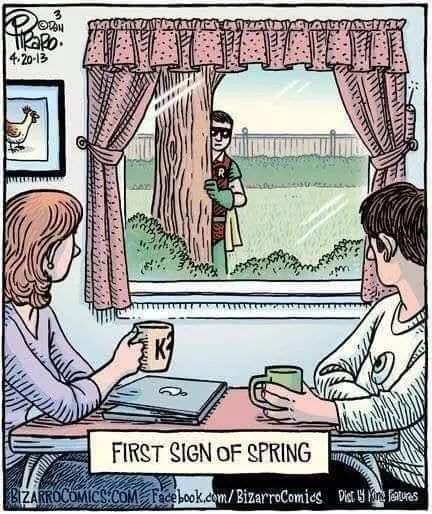 COREGeomatics's tweet photo. The snow is all gone and #spring has arrived to western Canada!
What do you think is the first sign of spring?
#westerncanada #canada #firstrobin #fridayfunny https://t.co/YFiQT0uIjK