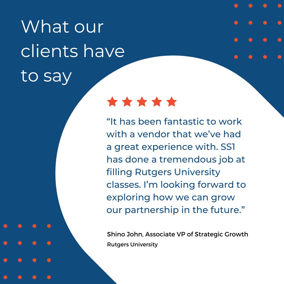 SStrategy1's tweet image. Hear what our amazing clients have to say about our digital marketing services! 

Contact an expert today ⬇

📲 214-986-8400
💻 socialstrategyone.com/contact-us
📩 info@socialstrategyone.com