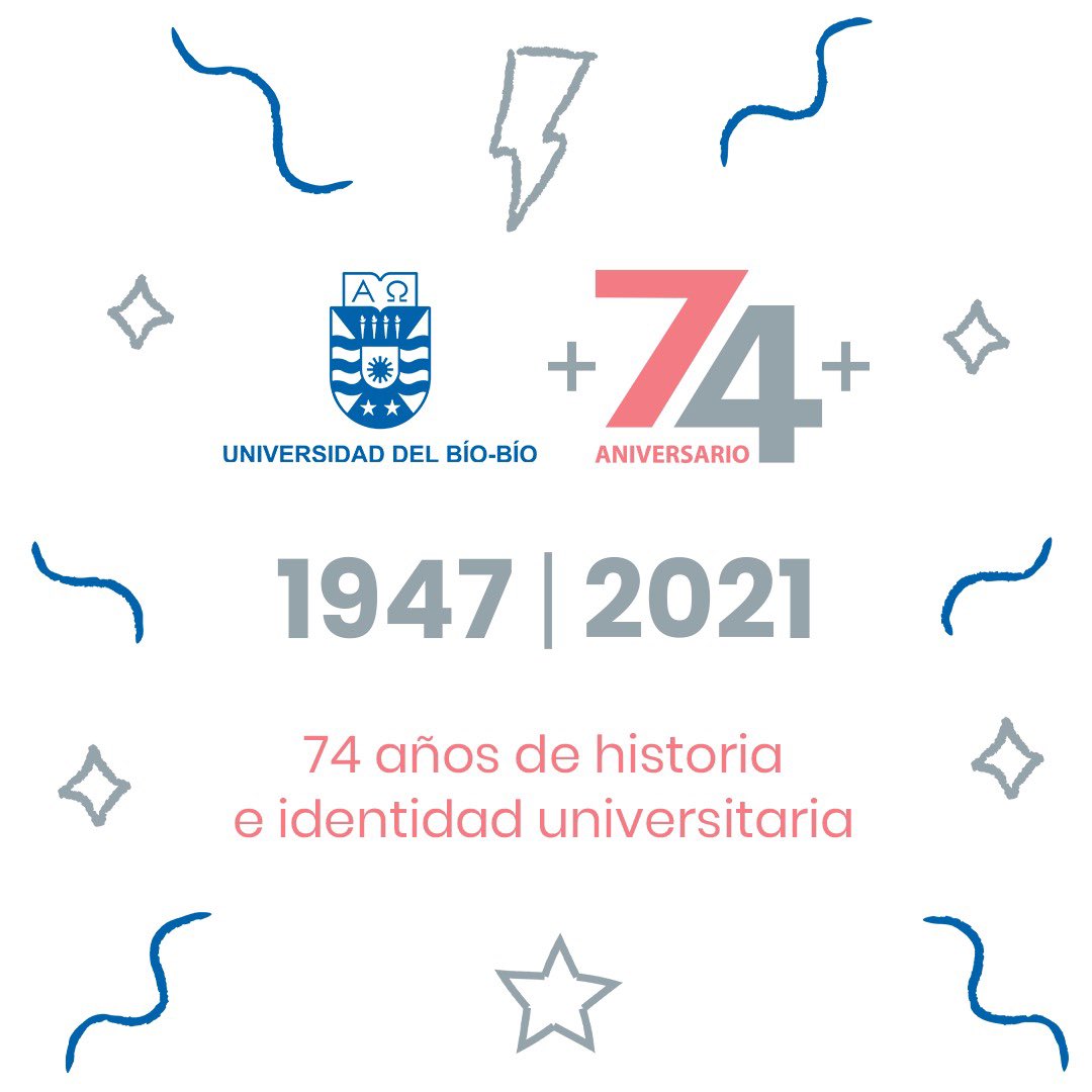 PACEUBB's tweet photo. Hoy saludamos a nuestra Universidad del Bío-Bío en su aniversario #74 🎉❤️ @ubbchile https://t.co/rLlbwcBrbi